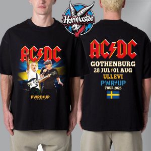 ACDC Gothenburg Pwr Up Tour On July 28 – August 1 2025 At Ullevi Stadium Sweden Unisex T-Shirt Two Sided