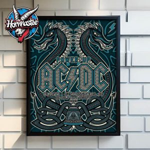 ACDC Gothenburg Pwr Up Tour Poster On July 28-August 1 2025 At Ullevi Stadium In Gothenburg Sweden Poster Home Decor Canvas