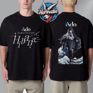 Ado World Tour 2025 Hibana Fashionable Merch Tee For Fan Unisex T-Shirt Two Sided
