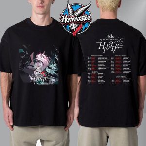 Ado World Tour 2025 Hibana Merch Tee Schedule Cities Tour Dates Unisex T-Shirt Two Sided