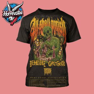 All Shall Perish The West Coast Annihilation Tour 2025 Schedule Cities Dates All Over Print Shirt
