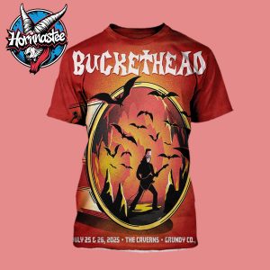 Buckethead The Caverns Concert Show On July 25-26 2025 In Grundy CO Tennessee All Over Print Shirt
