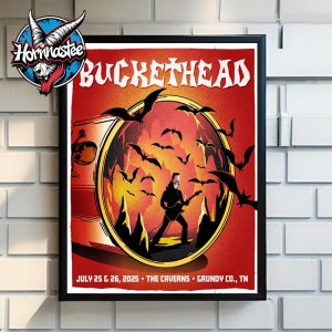Buckethead The Caverns Concert Show On July 25-26 2025 In Grundy CO Tennessee Poster Home Decor Canvas