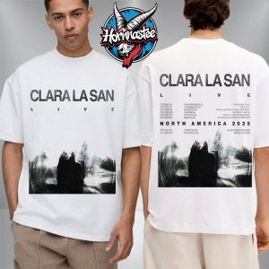 Clara La San Live North America Tour 2025 Official Poster Schedule Tour Dates Unisex T-Shirt Two Sided