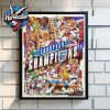 UEFA Women Euro 2025 Congrats England The Lionesses The Champion Back To Back Wins Since 2013 Poster Home Decor Canvas