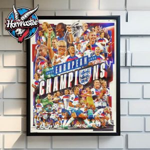 Congrats The Lionesses England Wins UEFA Women’s EURO Championship 2025 Poster Home Decor Canvas