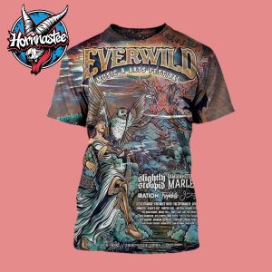 Everwild Music And Arts Festival Official Poster At Legend Valley On July 31 To August 2 2025 In Thornville Ohio All Over Print Shirt