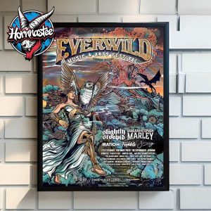Everwild Music And Arts Festival Official Poster At Legend Valley On July 31 To August 2 2025 In Thornville Ohio Poster Home Decor Canvas