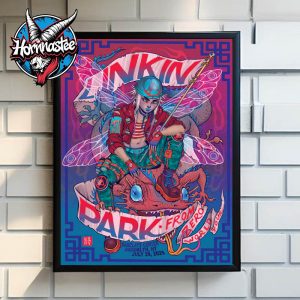 Linkin Park Brooklyn New York Poster From Zero World Tour 2025 On July 29 2025 At Barclays Center New York Poster Home Decor Canvas