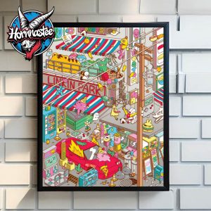 Linkin Park From Zero World Tour Boston 2025 Poster On July 31 2025 At TD Garden MA Poster Home Decor Canvas