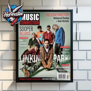 Linkin Park Music Connection August Covers Magazine From Zero World Tour 2025 Poster Home Decor Canvas