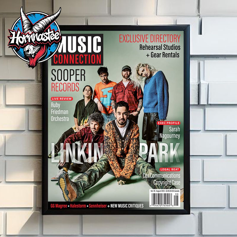 Linkin Park Music Connection August Covers Magazine From Zero World Tour 2025 Poster Home Decor Canvas Linkin Park Music Connection August Covers Magazine From Zero World Tour 2025 Poster Home Decor Canvas