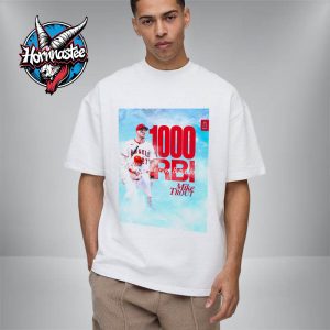 Mike Trout Los Angeles Angels Runs Batted In 1000 Career RBI Home Run 397 Unisex T-Shirt