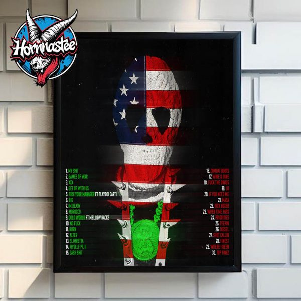 NBA Youngboy MASA Tour 2025 Exclusive Tee Songs List Poster Home Decor Canvas