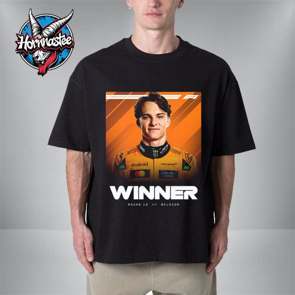 Oscar Piastri Wins F1 The Belgium Grand Prix Round 13 Unisex T-Shirt