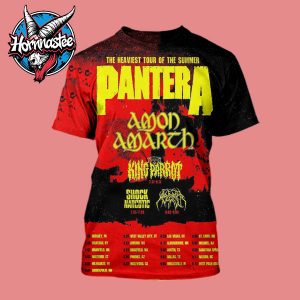 Pantera The Heaviest Tour Of The Summer Poster Schedule Cities Tour Dates All Over Print Shirt