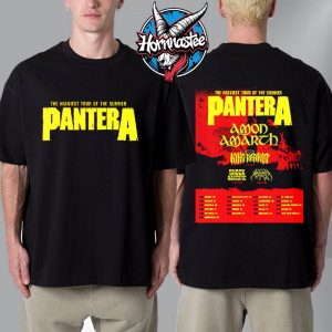 Pantera The Heaviest Tour Of The Summer Poster Schedule Cities Tour Dates Unisex T-Shirt Two Sided