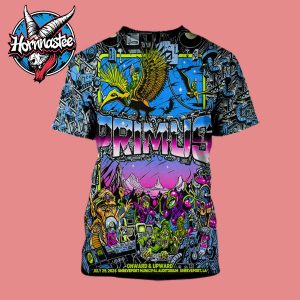 Primus Band Shreveport Exclusive Poster At Shreveport Municipal Auditorium On July 29 2025 In Shreveport LA All Over Print Shirt