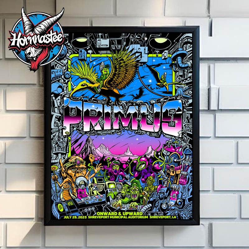 Primus Band Shreveport Exclusive Poster At Shreveport Municipal Auditorium On July 29 2025 In Shreveport LA Poster Home Decor Canvas Primus Band Shreveport Exclusive Poster At Shreveport Municipal Auditorium On July 29 2025 In Shreveport LA Poster Home Decor Canvas