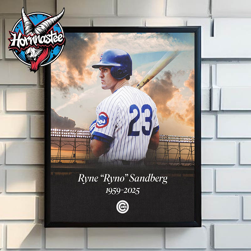 RIP Ryne Ryno Sandberg Player Chicago Cubs Passed Away 1959-2025 Poster Home Decor Canvas RIP Ryne Ryno Sandberg Player Chicago Cubs Passed Away 1959-2025 Poster Home Decor Canvas