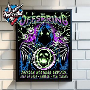The Offspring Camden New Jersey Exclusive Tee At Freedom Mortgage Pavilion On July 29 2025 In Camden New Jersey Poster Home Decor Canvas