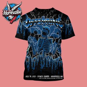 The Offspring Mansfield Poster At Xfinity Center On July 30 2025 In Mansfield MA All Over Print Shirt