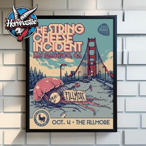 The String Cheese Incident Fillmore San Francisco On October 4 2025 At The Fillmore In San Francisco CA Poster Home Decor Canvas