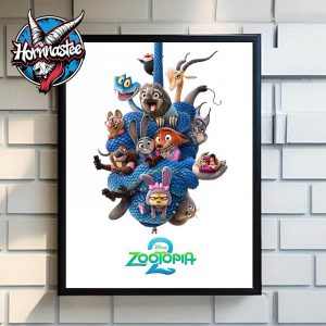 Zootopia 2 New Official Poster Releases In Theaters On November 26 2025 Poster Home Decor Canvas