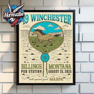 49 Winchester Montana Event Poster At Billings Pub Station On August 25 2025 Poster Home Decor Canvas