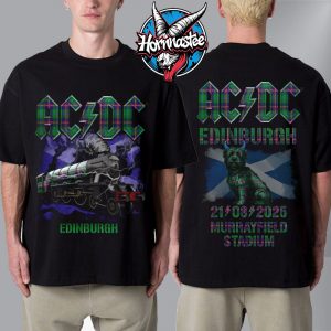 ACDC Edinburgh Pwr Up Tour 2025 Exclusive Tee At Murrayfield Stadium On August 21 2025 Unisex T-Shirt Two Sided