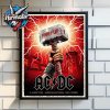 ACDC Oslo Norway Venue Poster Pwr Up Tour 2025 On August 5 2025 At Bjerke Racecourse In Norway Poster Home Decor Canvas