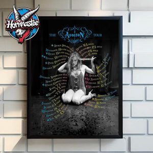 Addison Rae The Addison Tour 2025 Poster Schedule Tour Dates Poster Home Decor Canvas