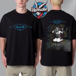 Addison Rae The Addison Tour 2025 Poster Schedule Tour Dates Unisex T-Shirt Two Sided