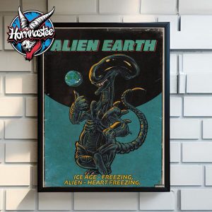 Alien Earth Comic Art By Swangzhe Ice Age Freezing Alien Heart Freezing Poster Home Decor Canvas