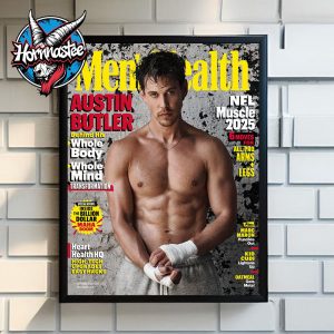 Austin Butler On The Covers Men’s Health Issue Poster Home Decor Canvas