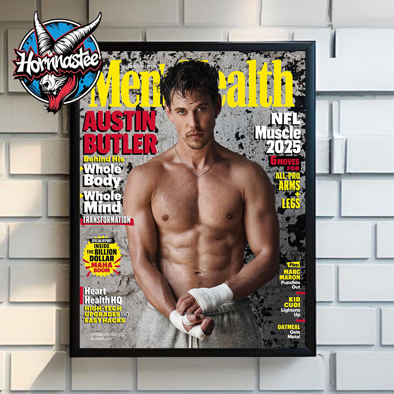 Austin Butler On The Covers Men's Health Issue Poster Home Decor Canvas Austin Butler On The Covers Men's Health Issue Poster Home Decor Canvas