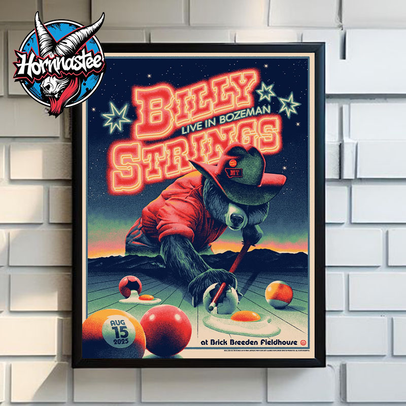 Billy Strings Live In Bozeman On August 15 2025 At Brick Breeden Fieldhouse Poster Home Decor Canvas Billy Strings Live In Bozeman On August 15 2025 At Brick Breeden Fieldhouse Poster Home Decor Canvas