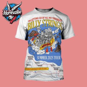 Billy Strings Summer Tour 2025 I’m Letting Go Of All My Troubles All Over Print Shirt