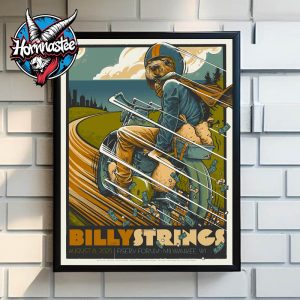 Billy Strings Summer Tour 2025 Milwaukee WI Poster Event At Fiserv Forum On August 8 2025 Poster Home Decor Canvas