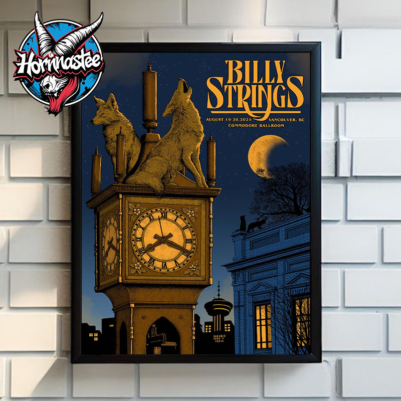 Billy Strings Venue Poster At Commodore Ballroom On August 19-20 2025 In Vancouver British Columbia Poster Home Decor Canvas Billy Strings Venue Poster At Commodore Ballroom On August 19-20 2025 In Vancouver British Columbia Poster Home Decor Canvas