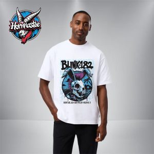 Blink 182 Missionary Impossible 2025 Tour Venue Poster At Hard Rock Live On August 28 2025 In Hollywood FL Unisex T Shirt