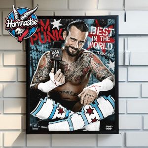 CM Punk WWE DVD Covers Best In The World Poster Home Decor Canvas