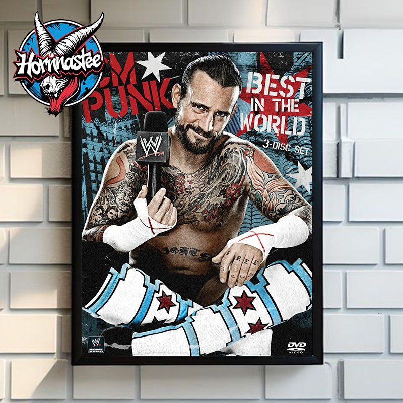 CM Punk WWE DVD Covers Best In The World Poster Home Decor Canvas CM Punk WWE DVD Covers Best In The World Poster Home Decor Canvas