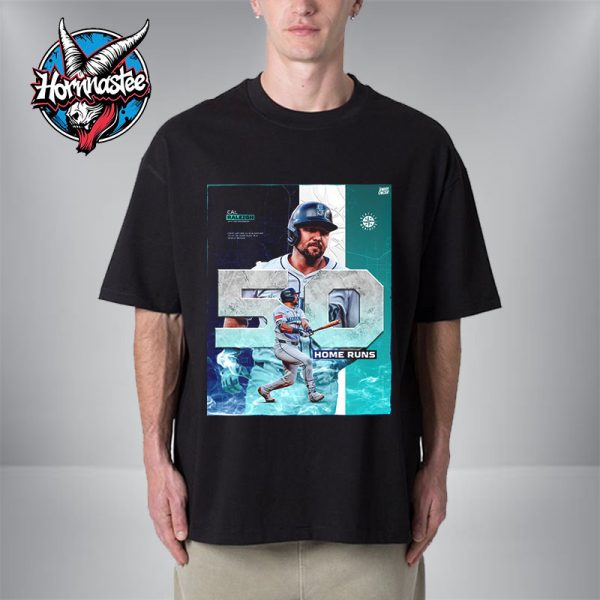 Cal Raleigh Seattle Mariners First Catcher In MLB History To Hit 50 Home Runs In A Single Season Unisex T Shirt