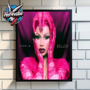 Cardi B Am I The Drama Album Cover Poster Home Decor Canvas