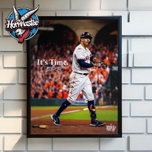 Carlos Correa Houston Astros It’s Time Poster Poster Home Decor Canvas