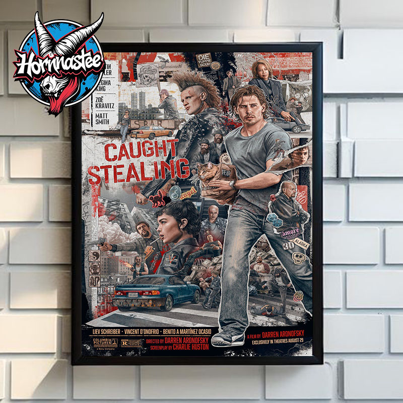 Caught Stealing The Movie New Poster In Theaters On August 22 2025 Poster Home Decor Canvas Caught Stealing The Movie New Poster In Theaters On August 22 2025 Poster Home Decor Canvas