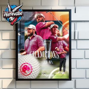 Celebrates Legion XIII The 2025 LIV Golf Michigan Team Champions Poster Home Decor Canvas