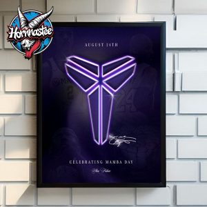 Celebrating Mamba Day August 24 Kobe Bryant Poster Home Decor Canvas