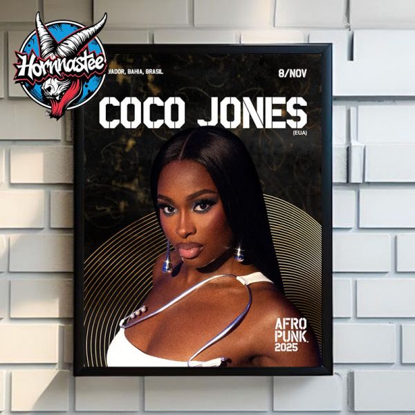 Coco Jones First Show In Brazil At AFRO Punk 2025 On November 8 2025 In Salvador Bahia Poster Home Decor Canvas